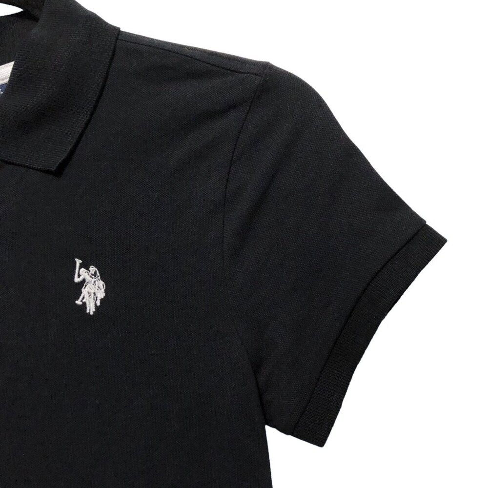 U.S. Polo Assn Solid Black Collared Button Down S… - image 8
